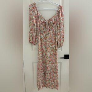 Floral midi dress